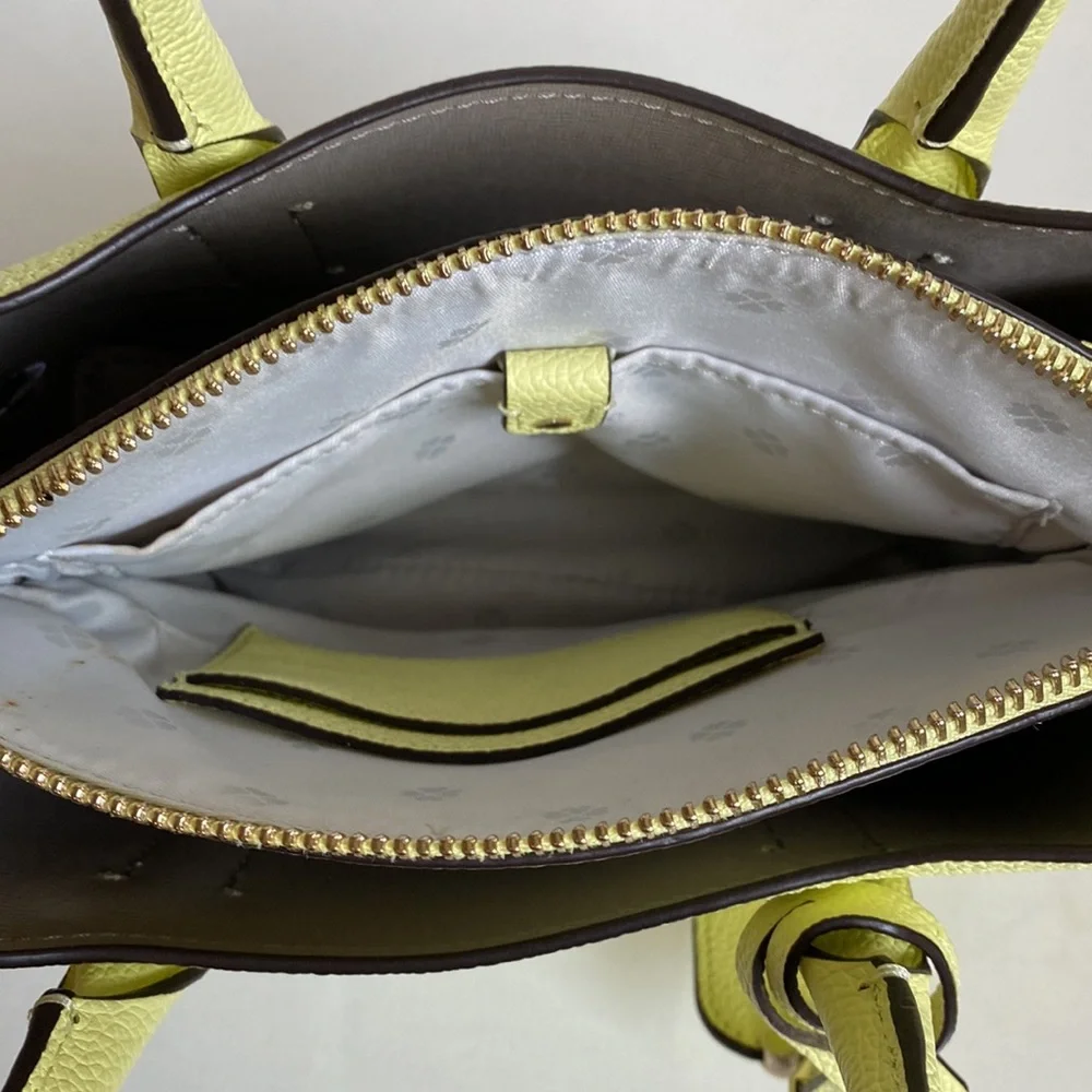 Kate Spade Collection Margaux Mini Satchel Top Handle Bag in Lemon Sorbet - Picture 11 of 11